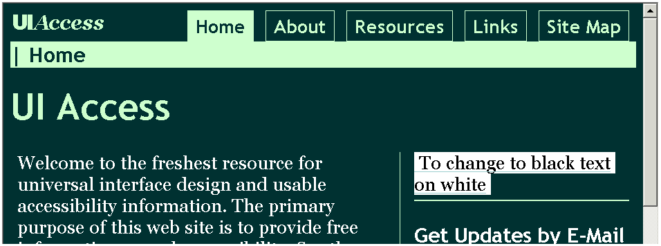 screen capture of www.uiaccess.com (described in main body text preceeding the previous image)